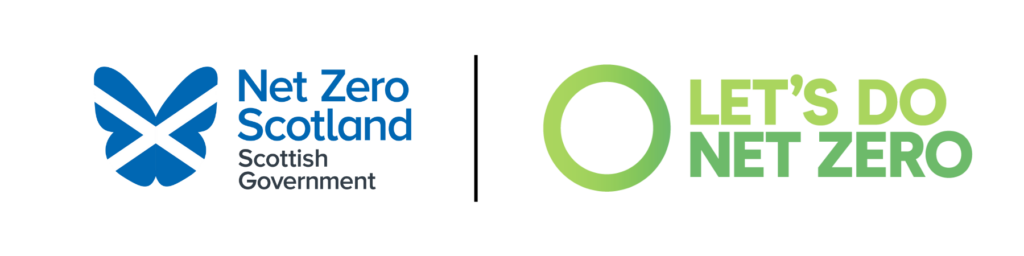 Net Zero Scotland Scottish Government logo 'Let's Do Net Zero'